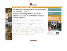 Tablet Screenshot of florence-jewish-tours.com